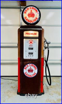 Tokheim 39 Gas Pump Porcelain Sign Bennett Gilbarco Wayne Gulf Texaco Gulf Shell