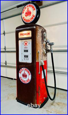 Tokheim 39 Gas Pump Porcelain Sign Bennett Gilbarco Wayne Gulf Texaco Gulf Shell