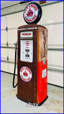 Tokheim 39 Gas Pump Porcelain Sign Bennett Gilbarco Wayne Gulf Texaco Gulf Shell