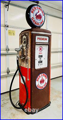 Tokheim 39 Gas Pump Porcelain Sign Bennett Gilbarco Wayne Gulf Texaco Gulf Shell