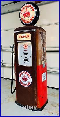 Tokheim 39 Gas Pump Porcelain Sign Bennett Gilbarco Wayne Gulf Texaco Gulf Shell