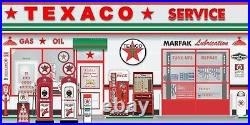 Unused TEXACO OLD GAS PUMP SERVICE STATION WALL MURAL SIGN GARAGE ART