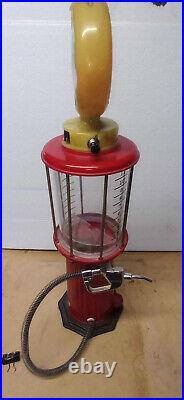 VINTAGE Gas Pump GumBall Machine Candy Vending Dispenser 22 TEXACO Oil