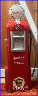 VINTAGE SNAP-ON 12 SCALE WAYNE SHOWCASE 1937 GAS PUMP DISPLAY CASE (Flaws)
