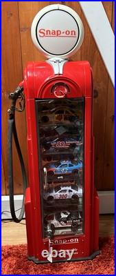VINTAGE SNAP-ON 12 SCALE WAYNE SHOWCASE 1937 GAS PUMP DISPLAY CASE (Flaws)