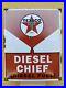 VINTAGE_TEXACO_DIESEL_CHIEF_PORCELAIN_SIGN_USA_FUEL_GAS_PUMP_PLATE_16_X_13_Oil_01_his