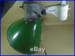 VINTAGE TEXACO MOBILE POLE Light Green Porcelain SIGN Gas PUMP LAMP FIXTURE