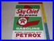VINTAGE_TEXACO_SKY_CHIEF_SUPREME_GASOLINE_With_PETROX_18_PORCELAIN_METAL_OIL_SIGN_01_lpbx