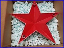 VINTAGE TEXACO STAR RED PLASTIC From Old Gas Pump Station