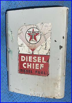 VINTAGE Texaco Gas Station DIESEL Pump Cover 30-1/2x22-1/2x4-3/4