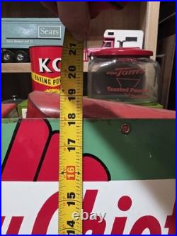 VTG 12x18 Texaco Sky Chief Porcelain Gas Pump Plate Sign 1962 Dated 3-5-62 USA