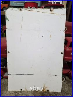 VTG 12x18 Texaco Sky Chief Porcelain Gas Pump Plate Sign 1962 Dated 3-5-62 USA