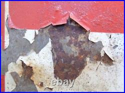 VTG 1950's Texaco FIRE CHIEF Gasoline Double Sided Metal Sign Gas Oil 16 X 18