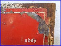 VTG 1950's Texaco FIRE CHIEF Gasoline Double Sided Metal Sign Gas Oil 16 X 18