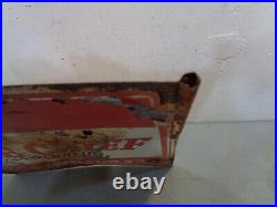 VTG 1950's Texaco FIRE CHIEF Gasoline Double Sided Metal Sign Gas Oil 16 X 18