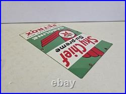 Vintage 18 Original Texaco Sky Chief Su-Preme Petrox Porcelain Gas Pump Plate