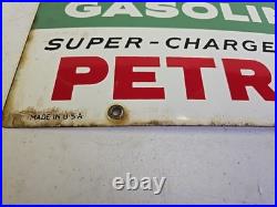 Vintage 18 Original Texaco Sky Chief Su-Preme Petrox Porcelain Gas Pump Plate