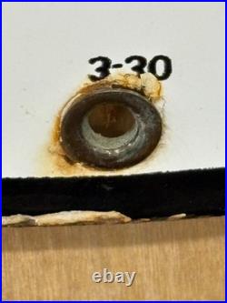 Vintage 1930 Texaco Gasoline Porcelain Delaer Sign (15 Inch) Rare Size