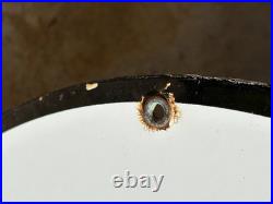 Vintage 1930 Texaco Gasoline Porcelain Delaer Sign (15 Inch) Rare Size