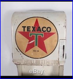 Vintage 1930's Texaco Gas pump island paper towel window wash box