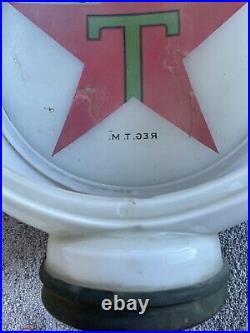 Vintage 1937 Texaco Gas Pump Globe Hull Body