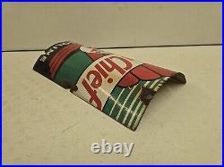 Vintage 1940 Original Texaco Sky Chief Gasoline Porcelain Curved Pump Plate Sign Vintage 1940 Original Texaco Sky Chief Gasoline Porcelain Curved Pump Plate Sign