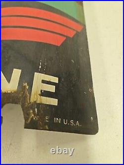 Vintage 1940 Original Texaco Sky Chief Gasoline Porcelain Curved Pump Plate Sign Vintage 1940 Original Texaco Sky Chief Gasoline Porcelain Curved Pump Plate Sign