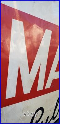 Vintage 1940's Texaco Marfak Lubrication Advertising Sign Gas Station Pump Oil