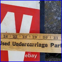 Vintage 1940's Texaco Marfak Lubrication Advertising Sign Gas Station Pump Oil