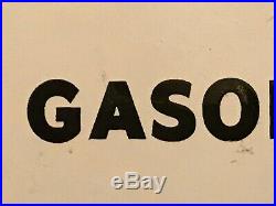Vintage 1947 Texaco Fire Chief Gasoline Gas Pump Plate 18 Porcelain Metal Sign