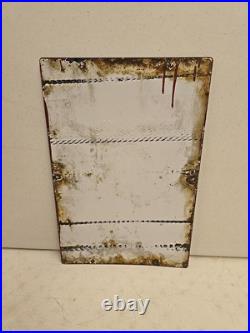 Vintage 1948 Original Texaco Fire Chief Gasoline Gas Pump Plate Porcelain Sign Vintage 1948 Original Texaco Fire Chief Gasoline Gas Pump Plate Porcelain Sign