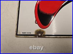 Vintage 1948 Original Texaco Fire Chief Gasoline Gas Pump Plate Porcelain Sign Vintage 1948 Original Texaco Fire Chief Gasoline Gas Pump Plate Porcelain Sign