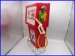 Vintage 1950's TEXACO FIRE CHIEF TOY GAS PUMP 17 1/2 Tall by H-G Toys with BOX