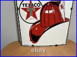 Vintage 1951 Texaco Fire-Chief Gasoline Pump Sign