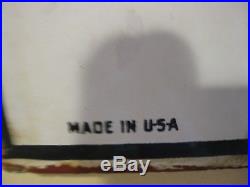 Vintage 1953 Texaco Fire Chief Gasoline Gas Pump Plate 18 Porcelain Metal Sign