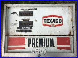 Vintage 1960s/70s Wayne Texaco Petrol Gas Pump Face Plate