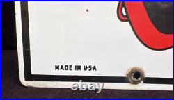 Vintage 1962 Porcelain Texaco Fire Chief Gasoline Pump Sign 12 x 18