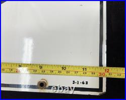 Vintage 1962 Porcelain Texaco Fire Chief Gasoline Pump Sign 12 x 18