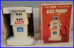 Vintage 1967 Buddy L Gas Station Fill-R-Up Toy Gas Pump Motorized with Box New
