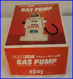 Vintage 1967 Buddy L Gas Station Fill-R-Up Toy Gas Pump Motorized with Box New