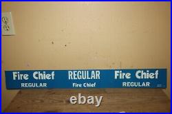 Vintage 1979 Texaco Fire Chief Regular Gasoline Gas Station 34 Gas Pump Sign