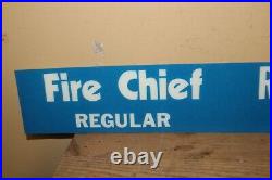 Vintage 1979 Texaco Fire Chief Regular Gasoline Gas Station 34 Gas Pump Sign