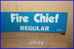 Vintage 1979 Texaco Fire Chief Regular Gasoline Gas Station 34 Gas Pump Sign