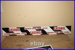 Vintage 1979 Texaco Gasohol Gasoline Gas Station 34 Gas Pump Sign