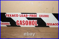 Vintage 1979 Texaco Gasohol Gasoline Gas Station 34 Gas Pump Sign