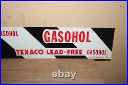 Vintage 1979 Texaco Gasohol Gasoline Gas Station 34 Gas Pump Sign