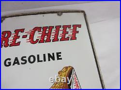 Vintage Advertising 1952 Texaco Fire Chief Gas Pump Plate Automobilia C-327