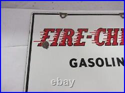 Vintage Advertising 1953 Texaco Fire Chief Gas Pump Plate Automobilia C-328