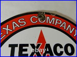 Vintage Advertising Sign- Texaco Porcelain Pump Plate Sign- Vintage Gas Station