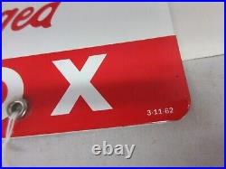 Vintage Advertising Texaco Sky Chief Marine Porcelain Gas Pump Plate C-822